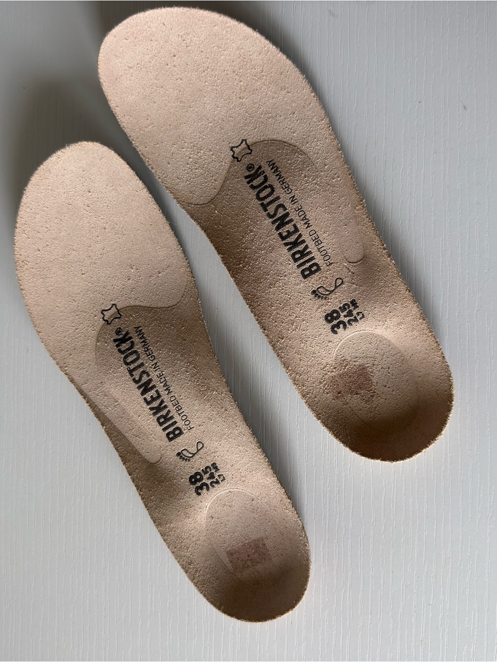Birkenstock Women's Beige Suede Footbed Insoles